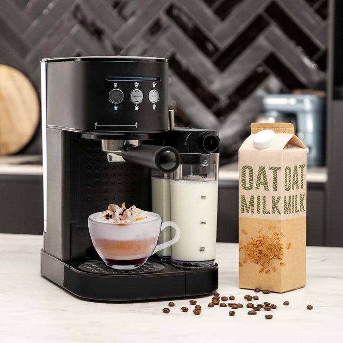 BluMill Koffiemachine met automatische melkopschuimer mat zwart