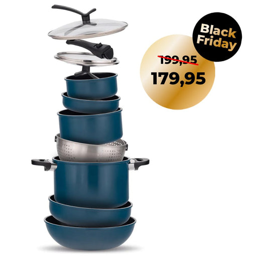 Kelton Complete 4-in-1 stapelbare 26-delige pannenset