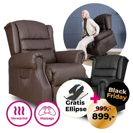 Sta-op stoel met massage- en warmtetherapie