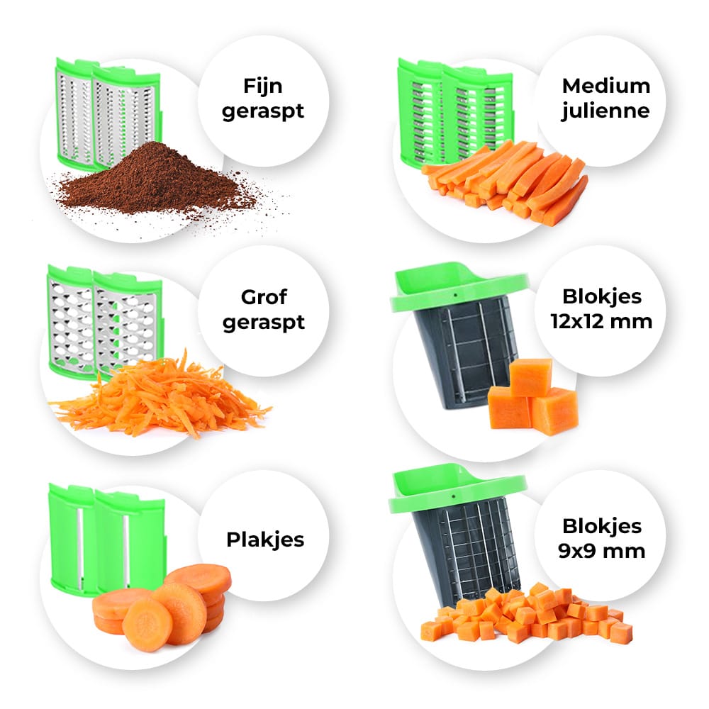 Nicer Dicer Electro - 25-delige elektrische groentesnijder