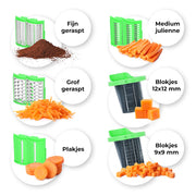 Nicer Dicer Electro - 25-delige elektrische groentesnijder