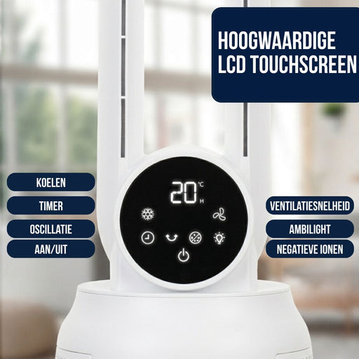 4-in-1 Luchtkoeler, Ventilator, Luchtbevochtiger en Luchtreiniger