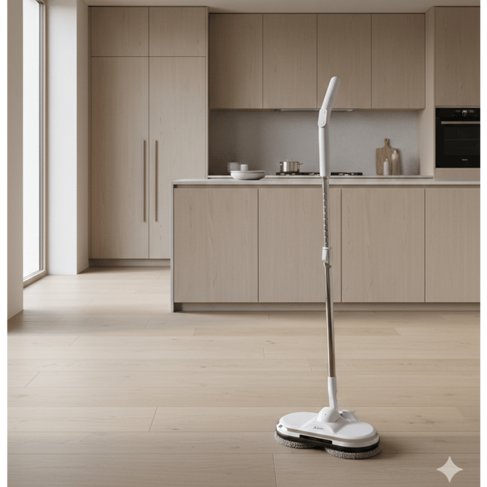 BluMill Draadloze Elektrische Dweil met Sprayfunctie en LED-verlichting