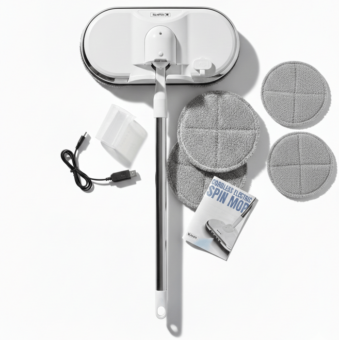 BluMill Draadloze Elektrische Dweil met Sprayfunctie en LED-verlichting