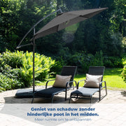 BluMill Zweefparasol inclusief beschermhoes