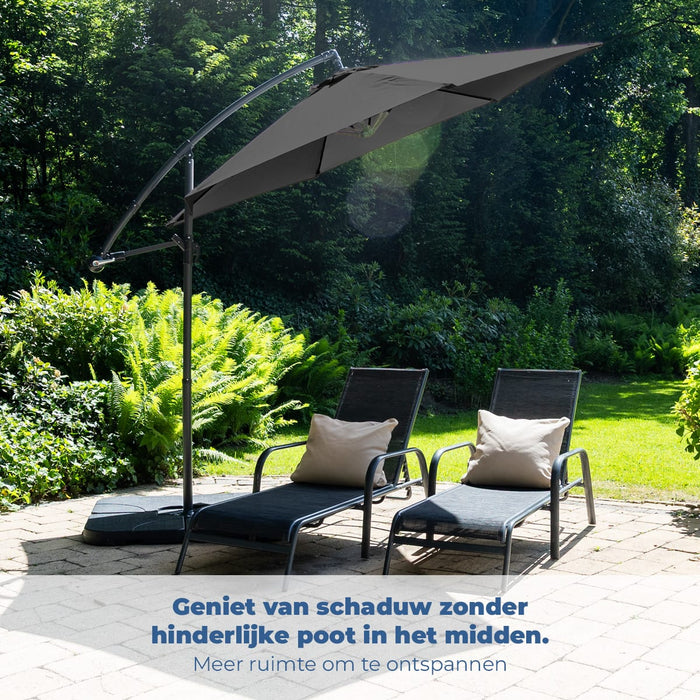 BluMill Zweefparasol inclusief beschermhoes