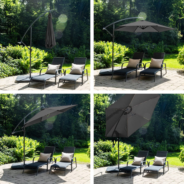 BluMill Zweefparasol inclusief beschermhoes