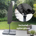 BluMill Zweefparasol inclusief beschermhoes