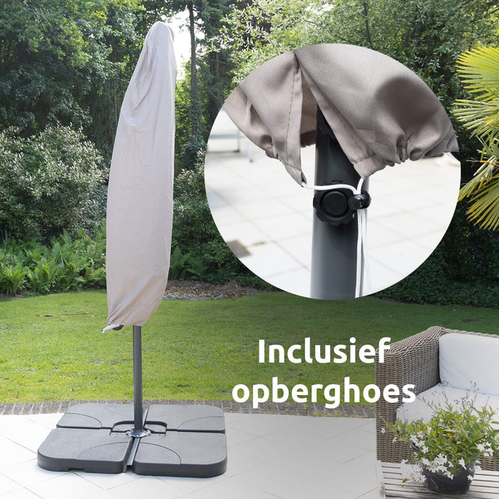 Zweefparasol florida rond antraciet 300 cm kopen? Parasols Zweefparasol florida rond antraciet 300 cm kopen? Parasols