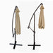 BluMill Zweefparasol taupe inclusief beschermhoes