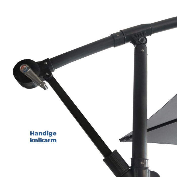 BluMill Zweefparasol taupe inclusief beschermhoes