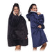 HOMIE Hoodie - Set van 2 hoodie-dekens zwart en blauw
