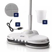 BluMill Draadloze Elektrische Dweil met Sprayfunctie en LED-verlichting