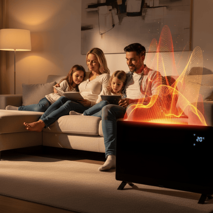 BluMill Elektrische Convectorkachel - Glazen Design Paneelheater