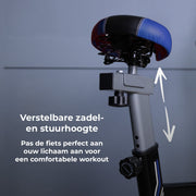 BluMill Hometrainer Spinningfiets - voor cardio- en krachttraining thuis
