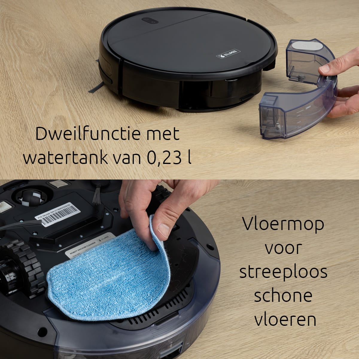 BluMill Robotstofzuiger met dweilfunctie