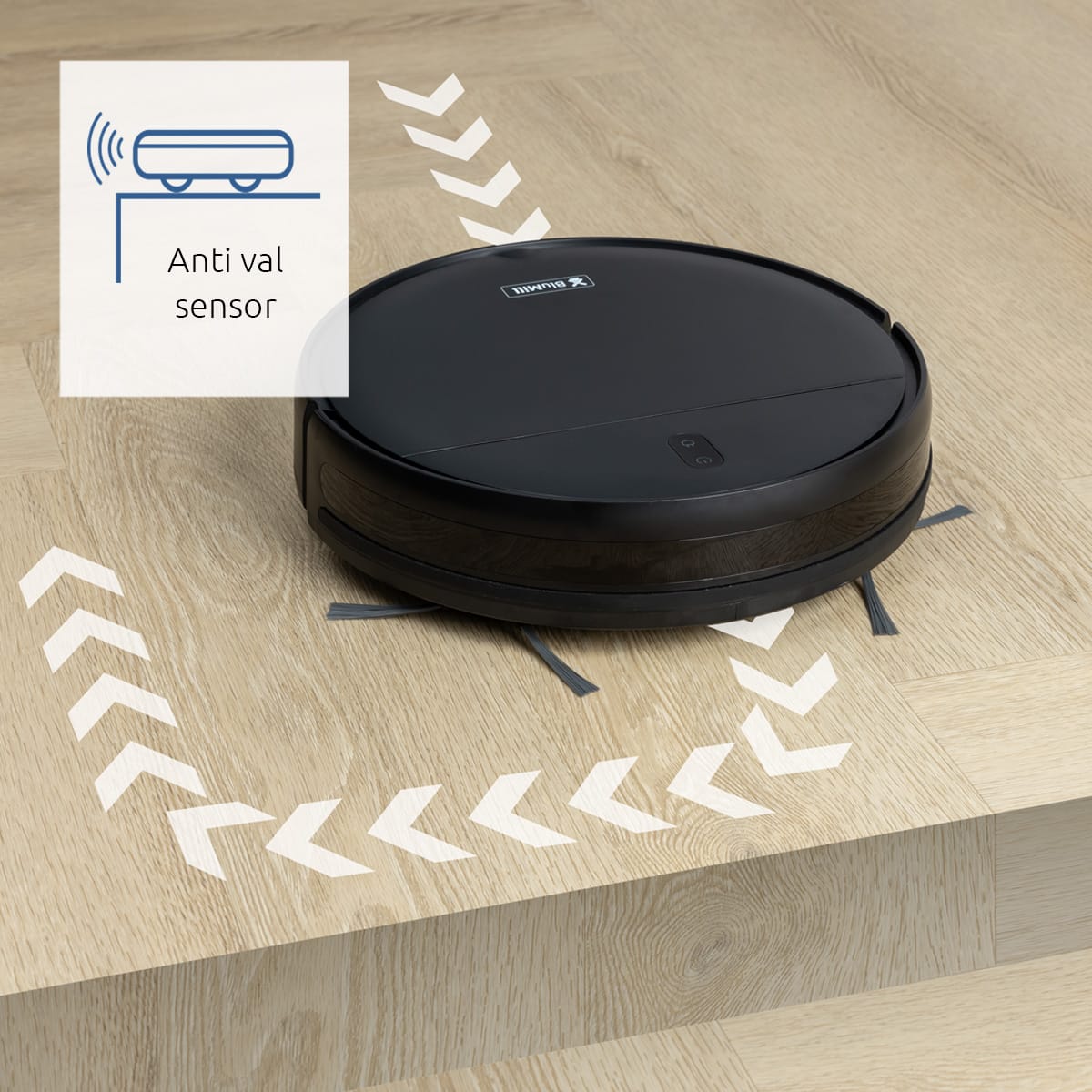 BluMill Robotstofzuiger met dweilfunctie anti val sensor
