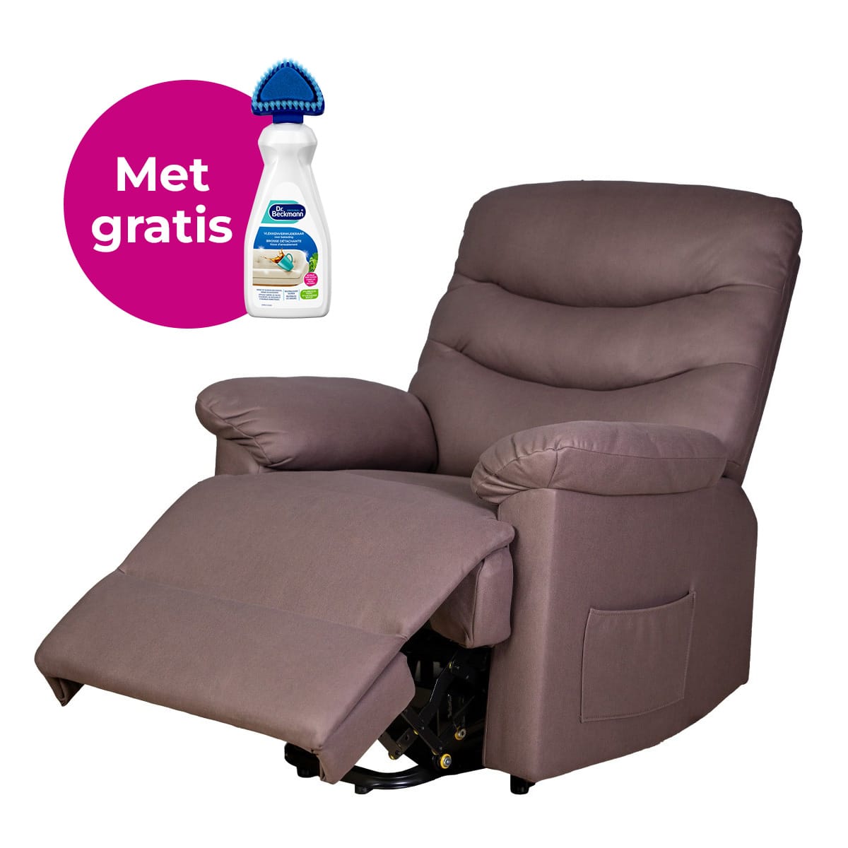 Vitadora sta-op stoel met massage en warmte stof