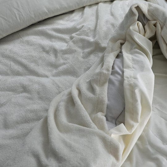 Glamour Flanel Deco Foil Creme 140 x 200/220