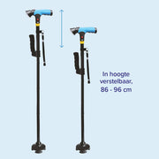 DR-HO'S Get Up & Go Wandelstok in hoogte verstelbaar