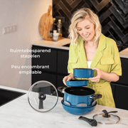 Kelton Complete 4-in-1 stapelbare 26-delige pannenset