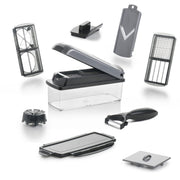 Nicer Dicer Plus grijs 12-delige groentesnijder