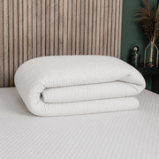 2-in-1 Mousseline Wasbaar Dekbed Zonder Overtrek wit