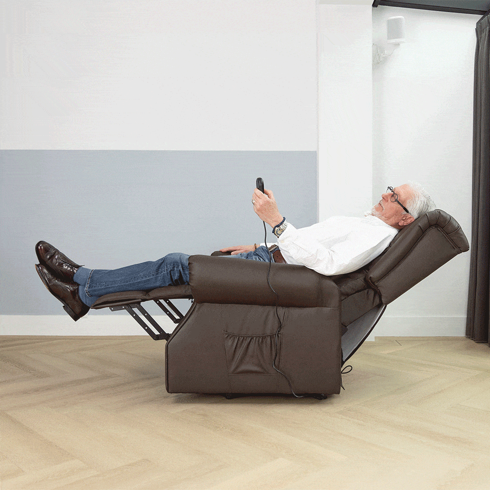 Sta-op stoel met massage- en warmtetherapie