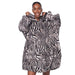 HOMIE Hoodie ultrazachte hoodie-deken zebra